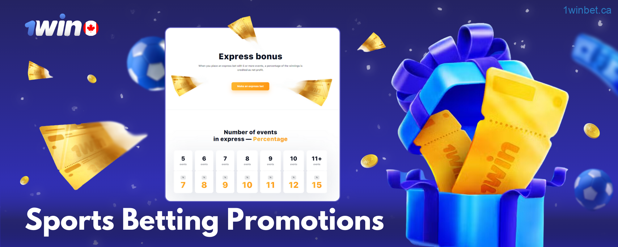 1win offers daily promotions for Canadian sports bettors, allowing users to boost their odds and win more